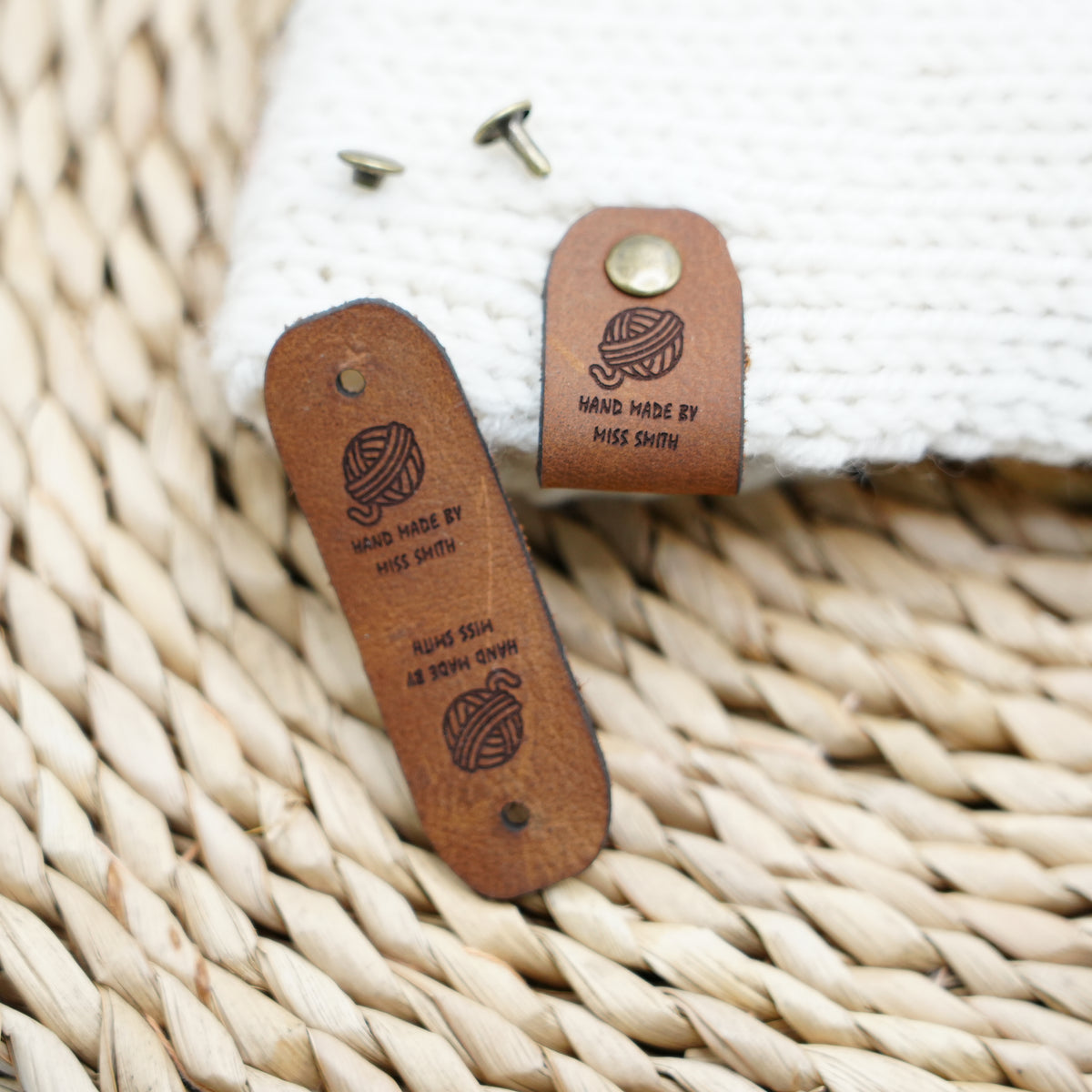 Personalized Leather Labels | deisgn 1