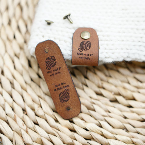 Personalized Leather Labels | deisgn 1