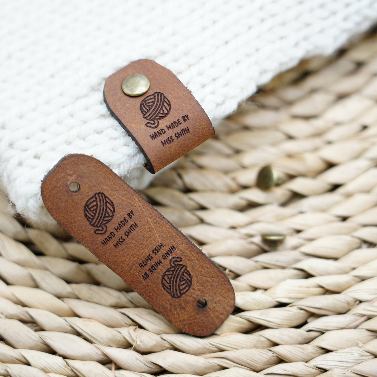 Personalized Leather Labels | deisgn 1