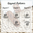 Personalized Leather Labels | deisgn 1