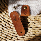 2x6.5cm Personalized Leather Labels | deisgn 2