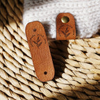 2x6.5cm Personalized Leather Labels | deisgn 2